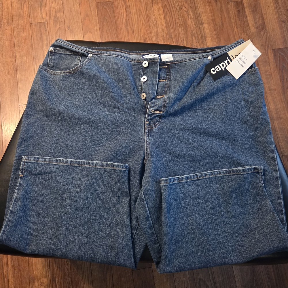 L.A. Blues Classic Blue Cropped Jeans